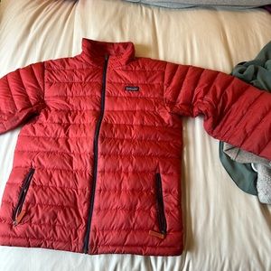 Kids XL size 14 Patigonia Puffer Jacket Red